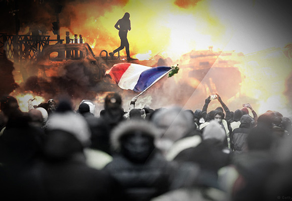 احتجاجات فرنسا شباب ليلة النار يثيرون الفوضى في المدن - احتجاجات فرنسا