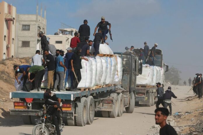 اتهام حماس بنهب المساعدات أميركا تتهم حماس بـ”نهب”