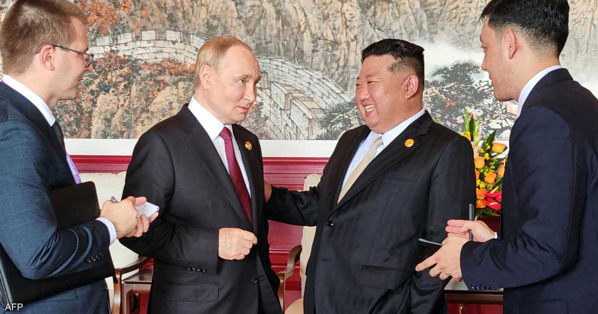 كيم مهنئا بوتين برأس السنة: تشاركنا 'الدماء' في أوكرانيا - كيم مهنئا بوتين