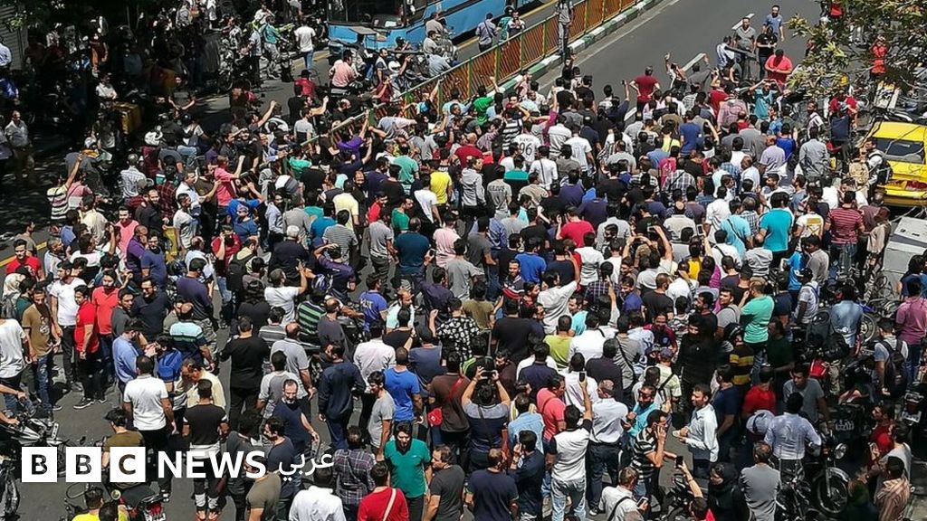 مظاهرات طهران مظاهرات في طهران احتجاجا على تدهور الأوضاع - مظاهرات طهران