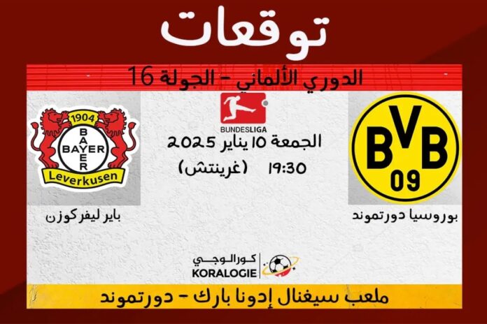 توقعات بوروسيا دورتموند باير توقعات مباراة بوروسيا دورتموند