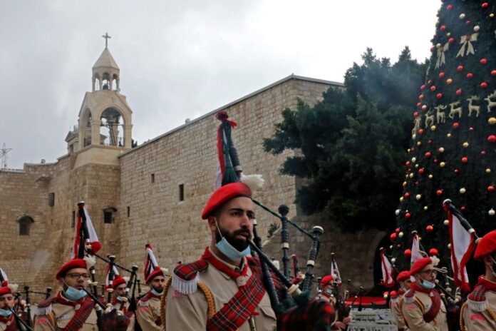 عيد الميلاد بيت لحم بيت لحم تتزين بمناسبة عيد الميلاد للمرة