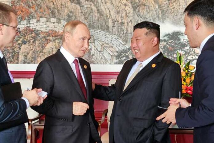 كيم مهنئا بوتين برأس السنة: تشاركنا ‘الدماء’ في أوكرانيا