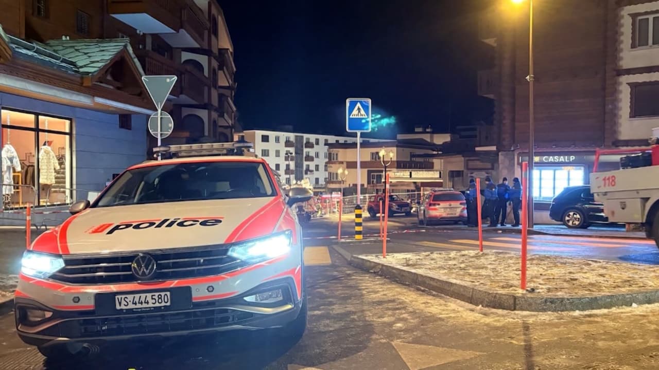 حريق مروع سويسرا من الاحتفال إلى 