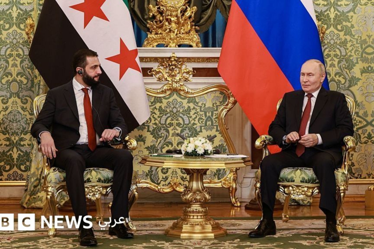 بوتين يستقبل الشرع وسط أنباء عن انسحاب القوات الروسية