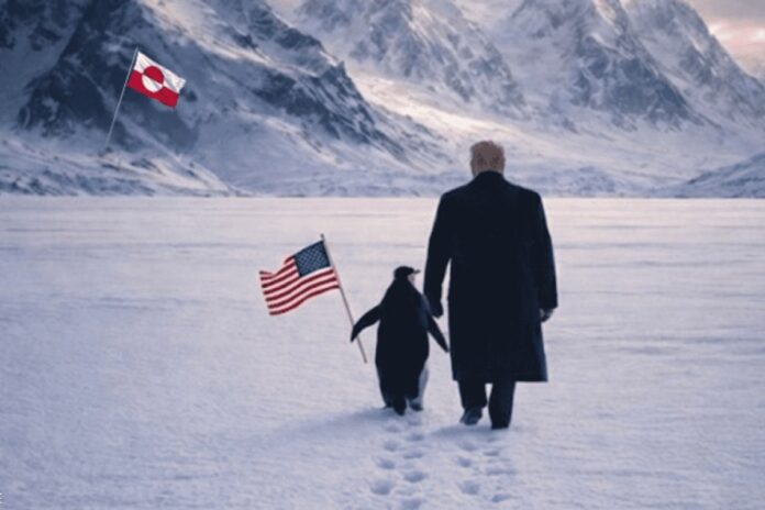 ترامب وبطريق غرينلاند: منشور البيت الأبيض يثير سخرية واسعة