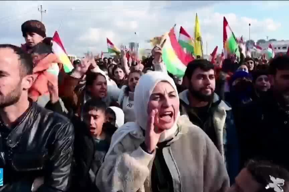 مظاهرات حاشدة في كردستان العراق تضامناً مع أكراد سوريا